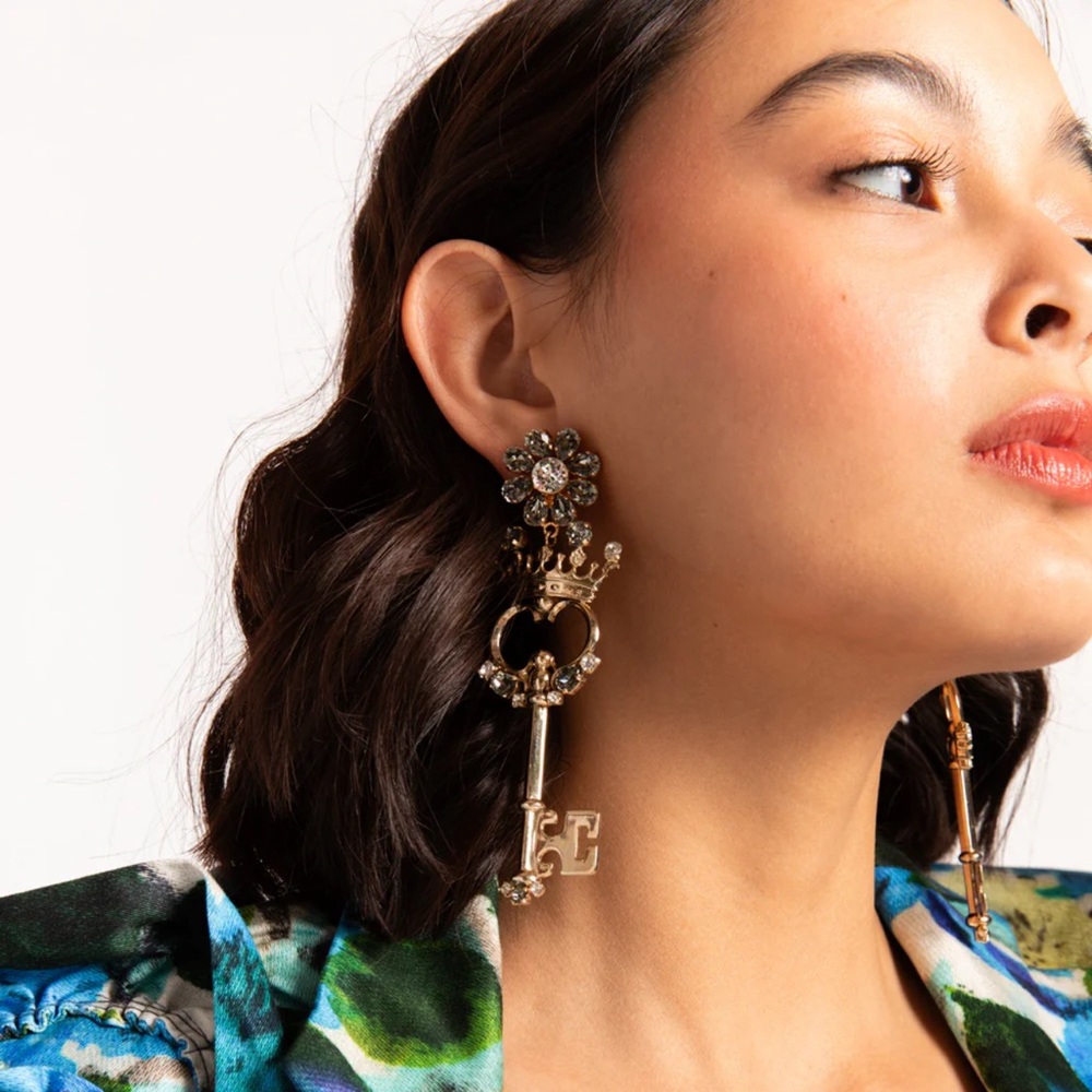 Dolce & Gabbana Crown/Key AmEarrings